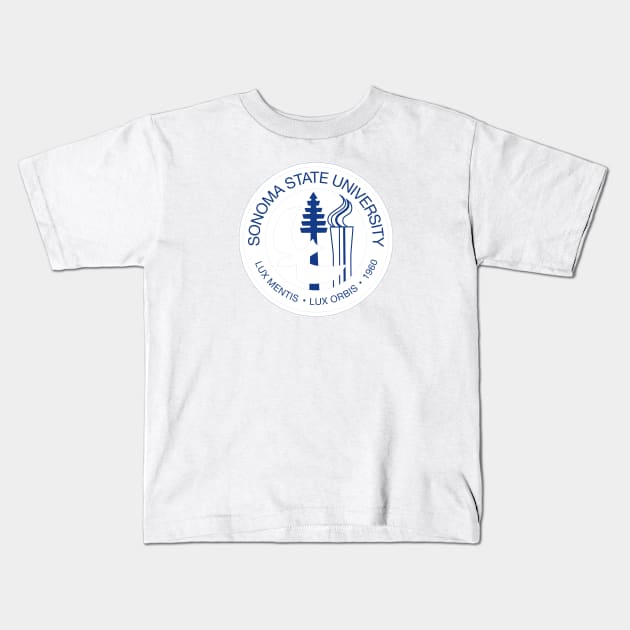 Sonoma State University Kids T-Shirt by KellogChan